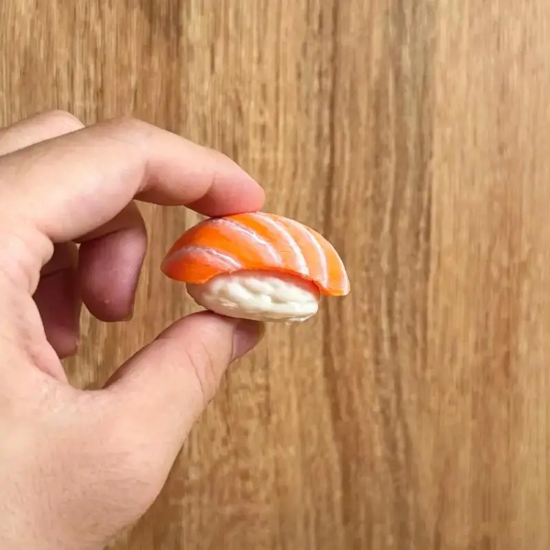 3D-gedruckter Clicker-Sushi-Schlüsselanhänger, Taschenanhänger, Rucksack-Schlüsselring, Anti-Stress-Fidget-Geschenkspielzeug – Detail 4