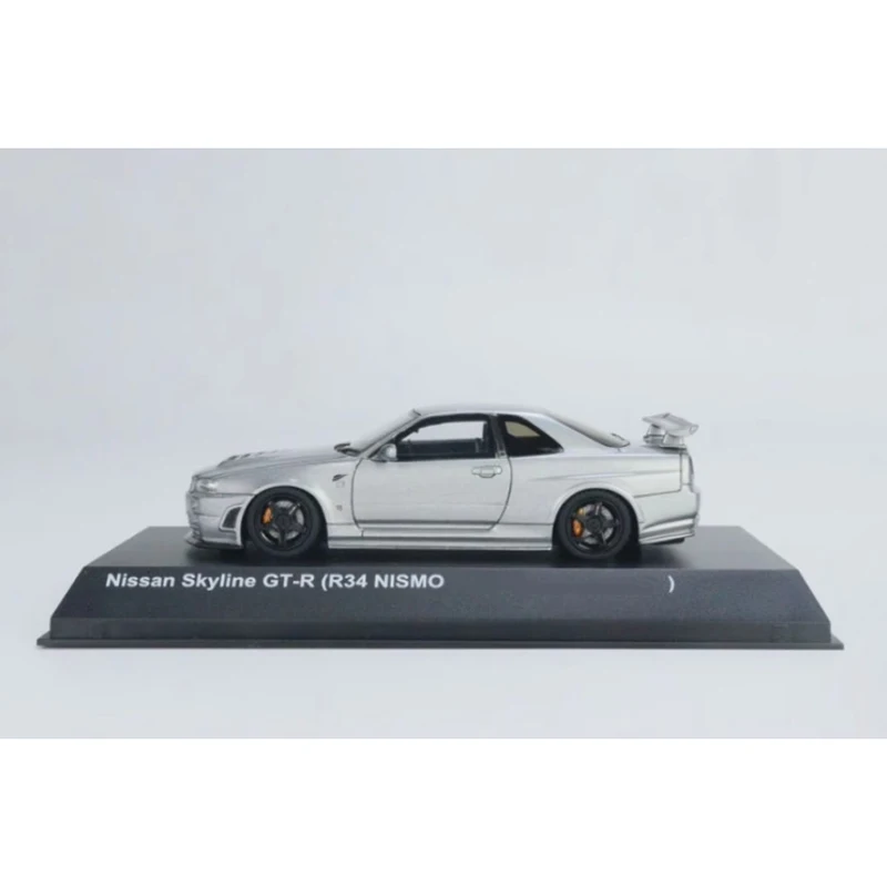 Kyosho-Nissan Skyline GT-R R34 Modelo de carro de resina, lembrança requintada, coleção clássica, Display Gift, 1:43