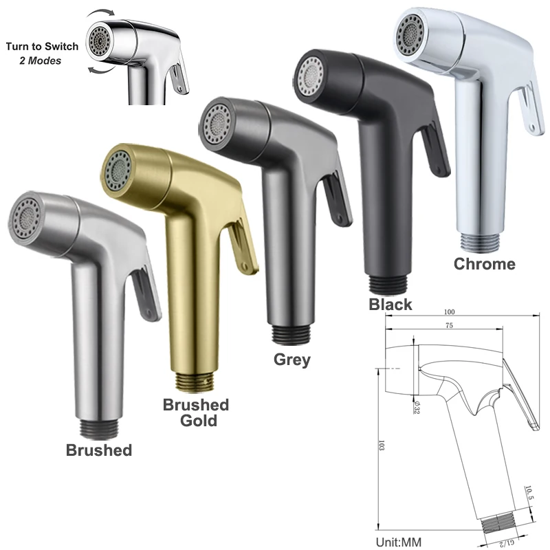 

Two Function ABS Handheld Bathroom Shower Sprayer Toilet Bidet Sprayer Head Shower WC Cleaning Sprinkler High Pressure