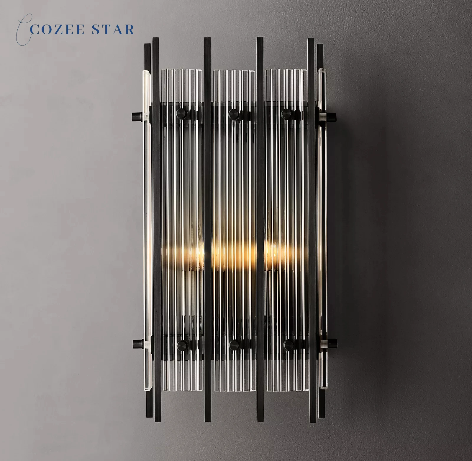 Modern Glass Wall Lamps Decoration San Marco Grand Rectangular Sconce LED Living Room Bedroom Corridor Indoor Lighting