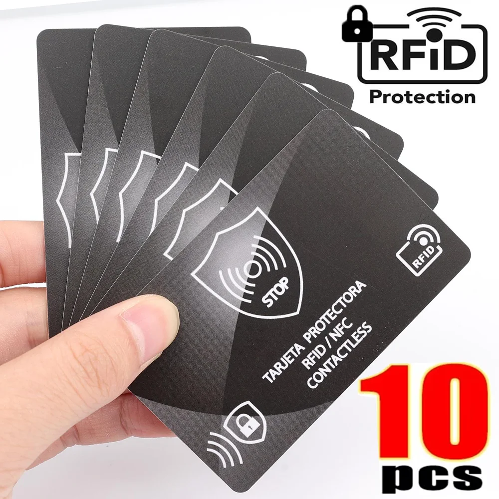 10/1Pcs NFC RFID Blocking Card Bank Debit Blocker Credit Card Protector Identity Theft Prevention for Passport Travel Security