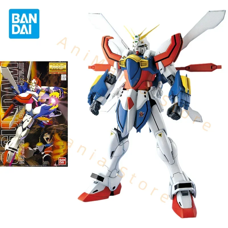 Bandai Gundam Anime Figur Montieren Modell MG 1/100 Gott Gundam GF13-017NJ2 Neue Action Figur Geschenk Sammeln kinder Spielzeug
