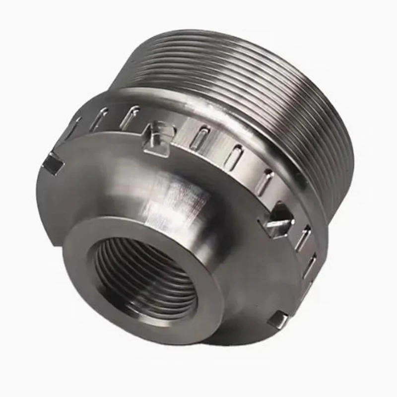 

High Precision Custom Manufacturing Machining CNC 5axis CNC Machined Stainless Steel Threaded Adapter