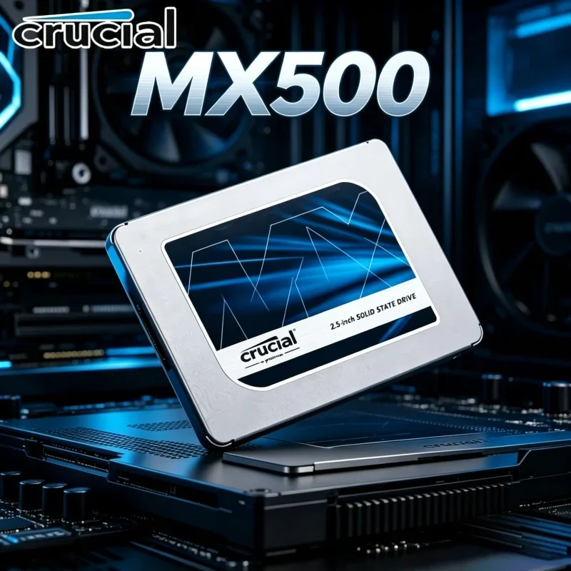 Crucial MX500 2.5 Inch SATA III SSD, 240GB-2TB 3D NAND Internal Solid State Drive, Fast Storage Upgrade for Laptop Desktop PC