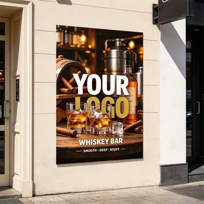 Any Size 100 cm Custom Stickers Suitable For Massage Parlor Barber Shop Restaurant Hospital Commercial Advertising Promotion