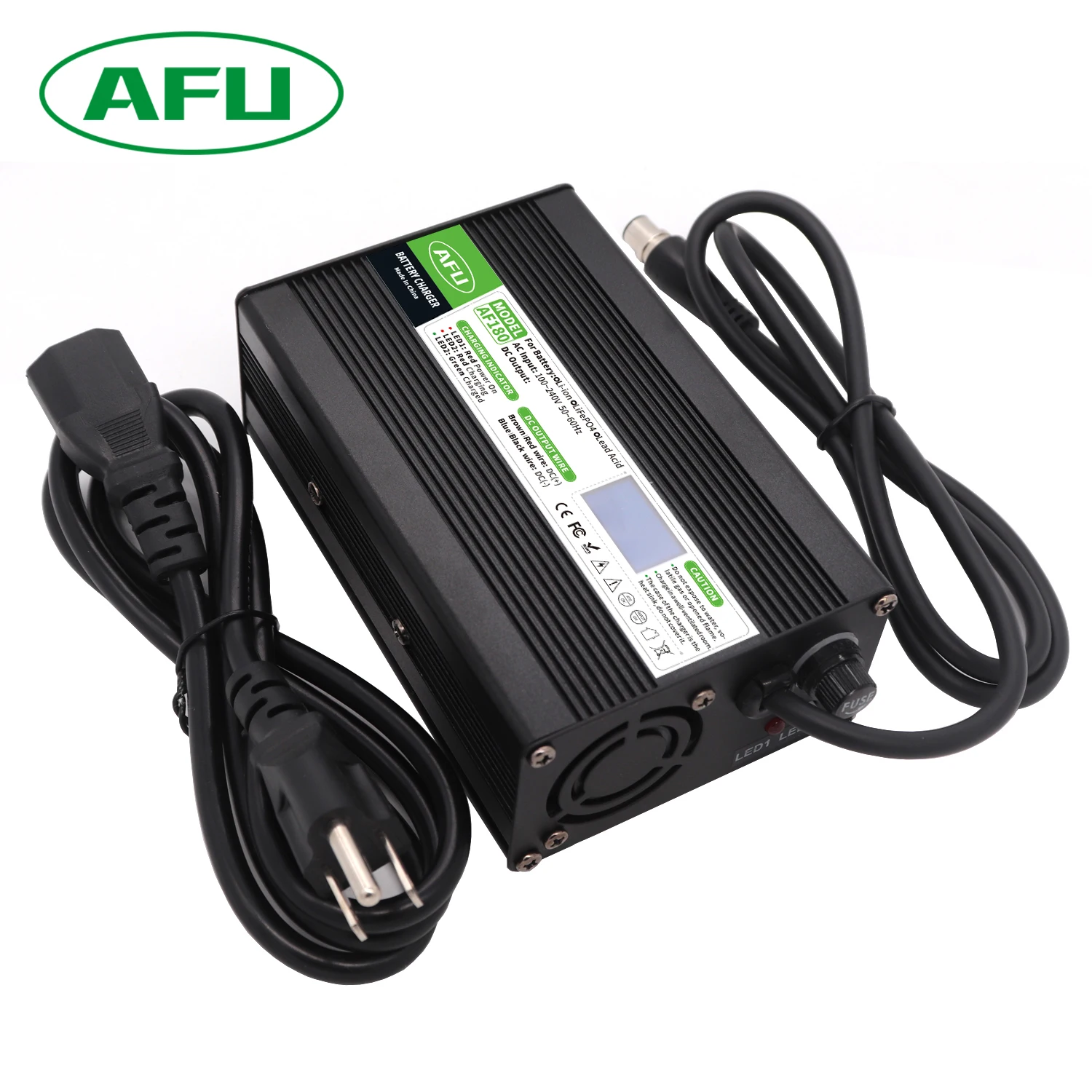 48V 3A Lead Acid Battery OLED Display Charger Usd For 48V Charger With Cooling