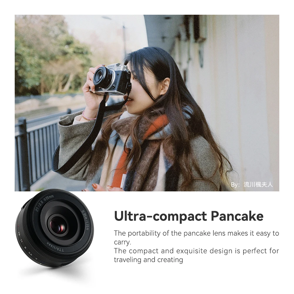 TTArtisan Auto Focus 27mm F2.8 Camera Lens Fujifilm XF Sony E Nikon Z Mount STM APS-C Eye perception For XA7 XT100 A6600 A6300