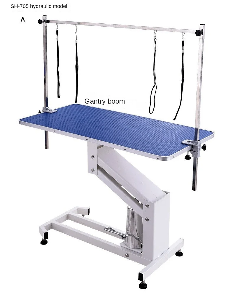 High Quality Hydraulic Lifting Stainless Steel Dog Grooming Table Square Gantry Design For Cats And Dogs Pet Cleaning & Bathing