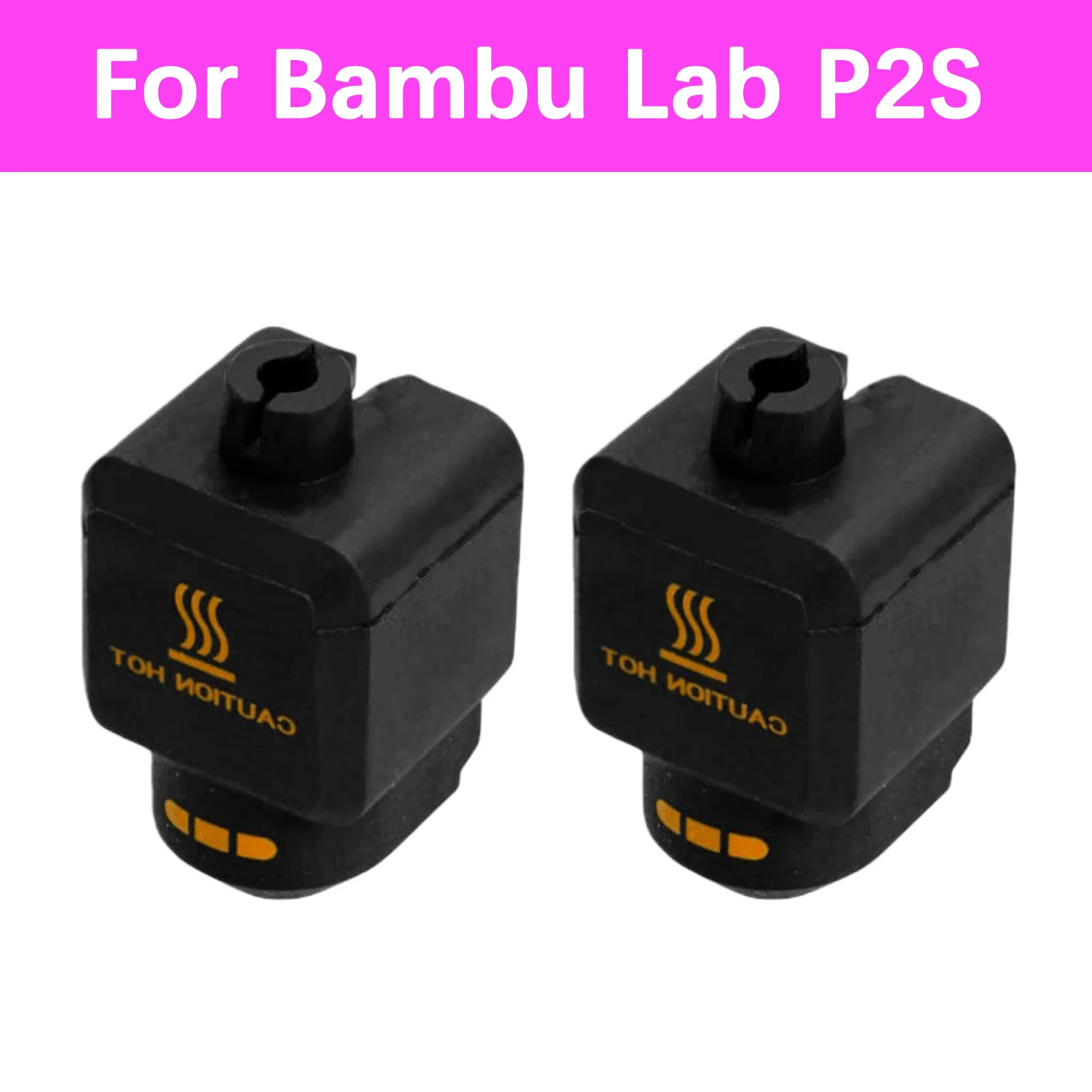 1-10 قطعة جوارب سيليكون لمختبر بامبو P2S غطاء سيليكون ل P2S Hotend التدفئة كتلة غطاء فوهة غطاء ل الخيزران P2S #1