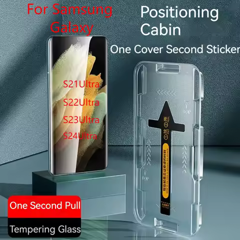 S23Ultra Dust-Free Cabin Tempering Glass For Samsung S23Ultra Screen Protector S22Ultra Full Coverage Galaxy S21Ultra Film