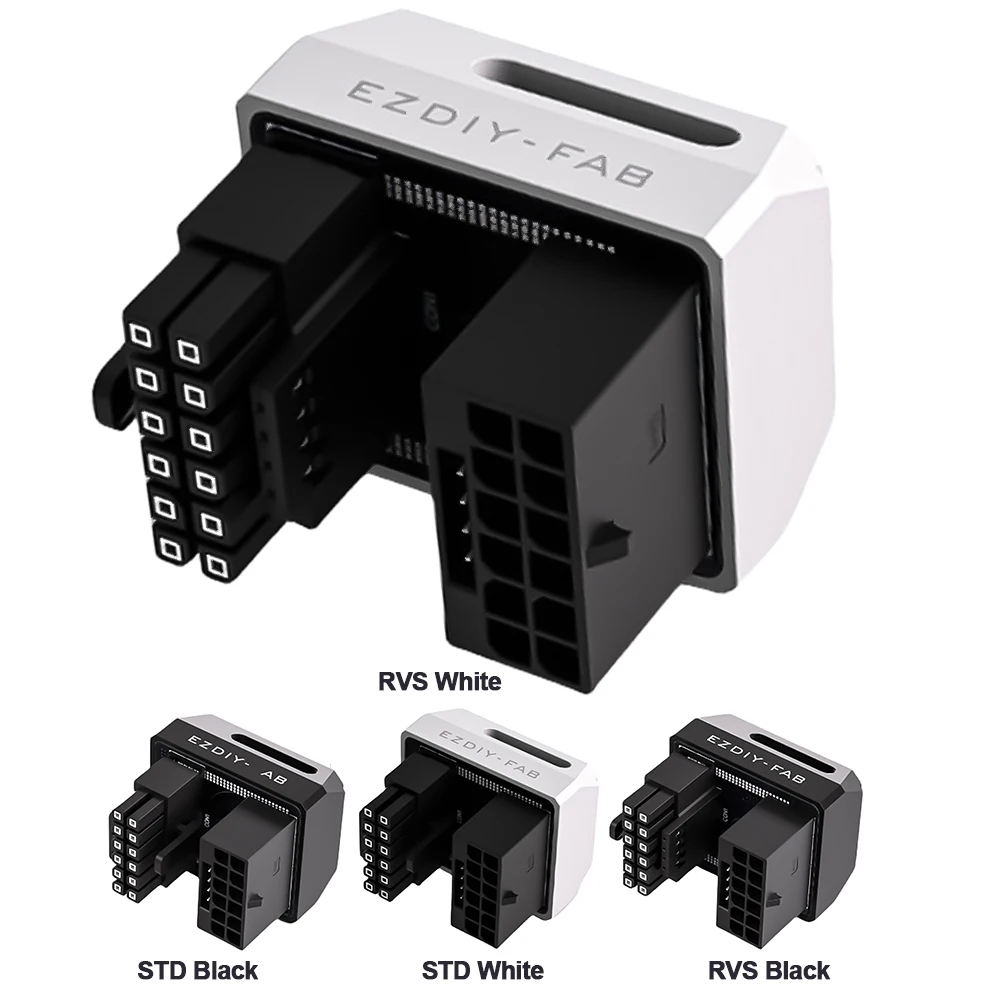 12VHPWR Adaptor Bersudut 180 Derajat Pcie 5.0 Adaptor Daya 12V Adaptor HPWR untuk 12 + 4pin RTX 3090Ti 4070Ti 4080 4090