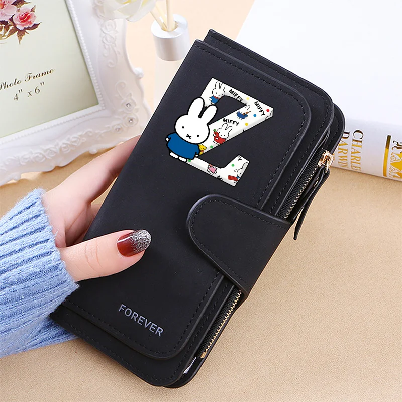 

Женский кошелек Miffy с мультяшным принтом, кошелек для карт, монетница, кавайная аниме-сумка, модный кошелек, картхолдер, подарок для женщин