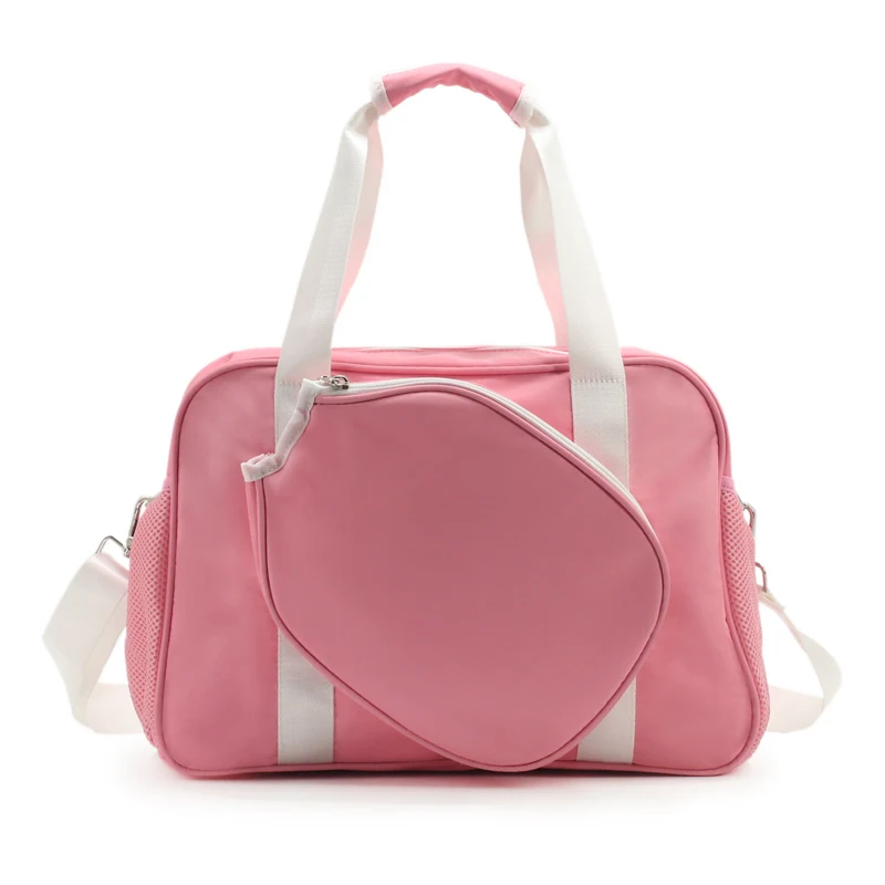 Women Pickleball Racquet Bag Large Capacity Outdoor Sporting Pickleball Paddles Racket Shoulder Bag Girl Pickleball Tote Handbag