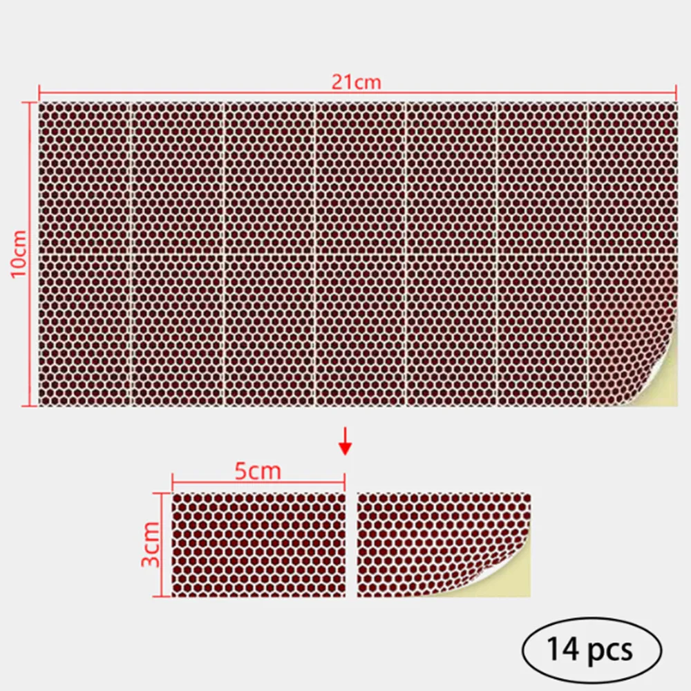 14 sztuk/partia dopasuj papier Striker samoprzylepny fosfor Diy instrukcja dopasuj gumkę skórzany kwiat papier fosforowy