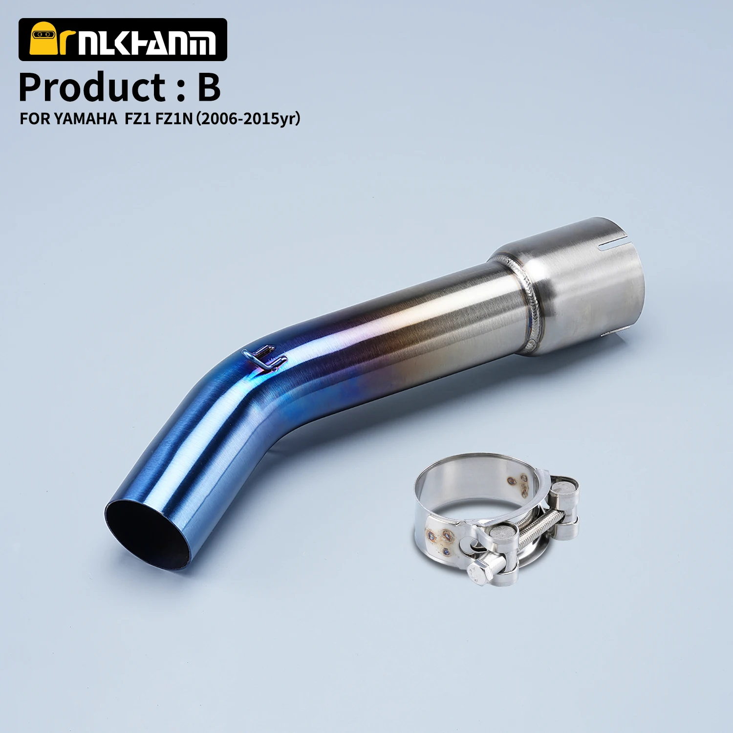 لياماها YZF FZ1 FZ1N FZ1000 ZX1000 2006-2015 دراجة نارية العادم الهروب الخمار دراجة سباق ربط الفولاذ المقاوم للصدأ الأنابيب الأوسط