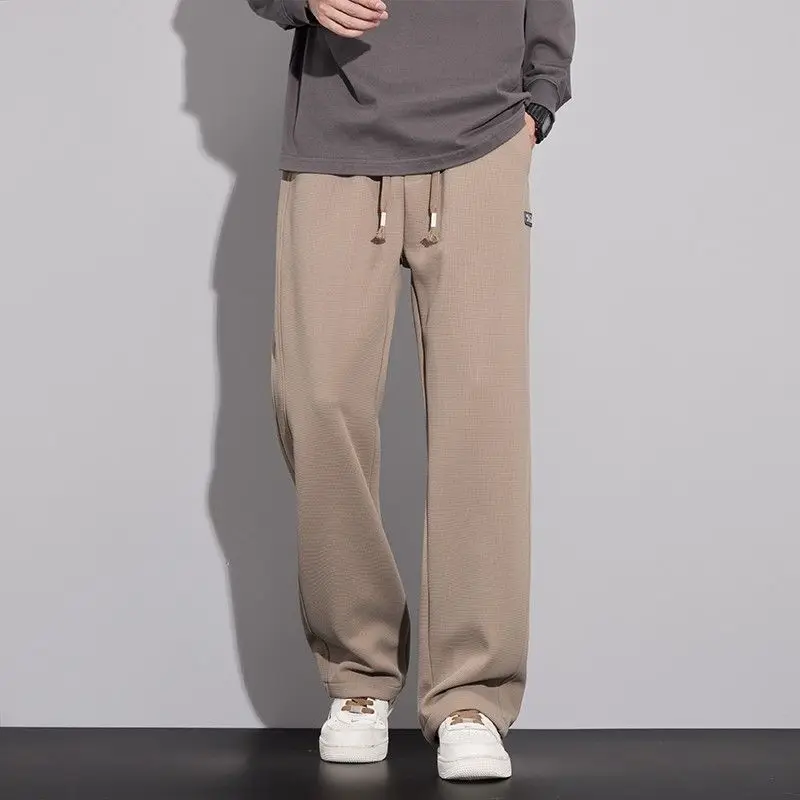 Men's Sweatpants Plain Baggy Sport Straight Khaki Trousers Harajuku Retro Clearance Sale Cool Comfortable Y2k Male Sports Pants