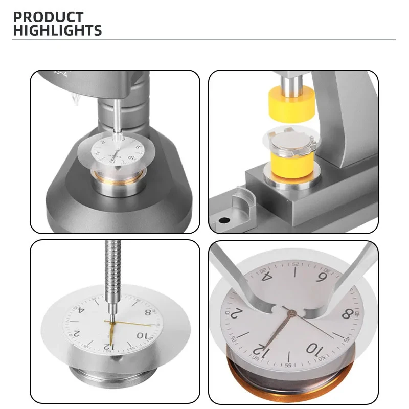 50PCS 50mm quadrante dell'orologio in plastica che protegge il quadrante dell'orologio e la rimozione della lancetta della custodia protezione del cuscinetto posteriore strumento di riparazione dell'orologio per orologiaio