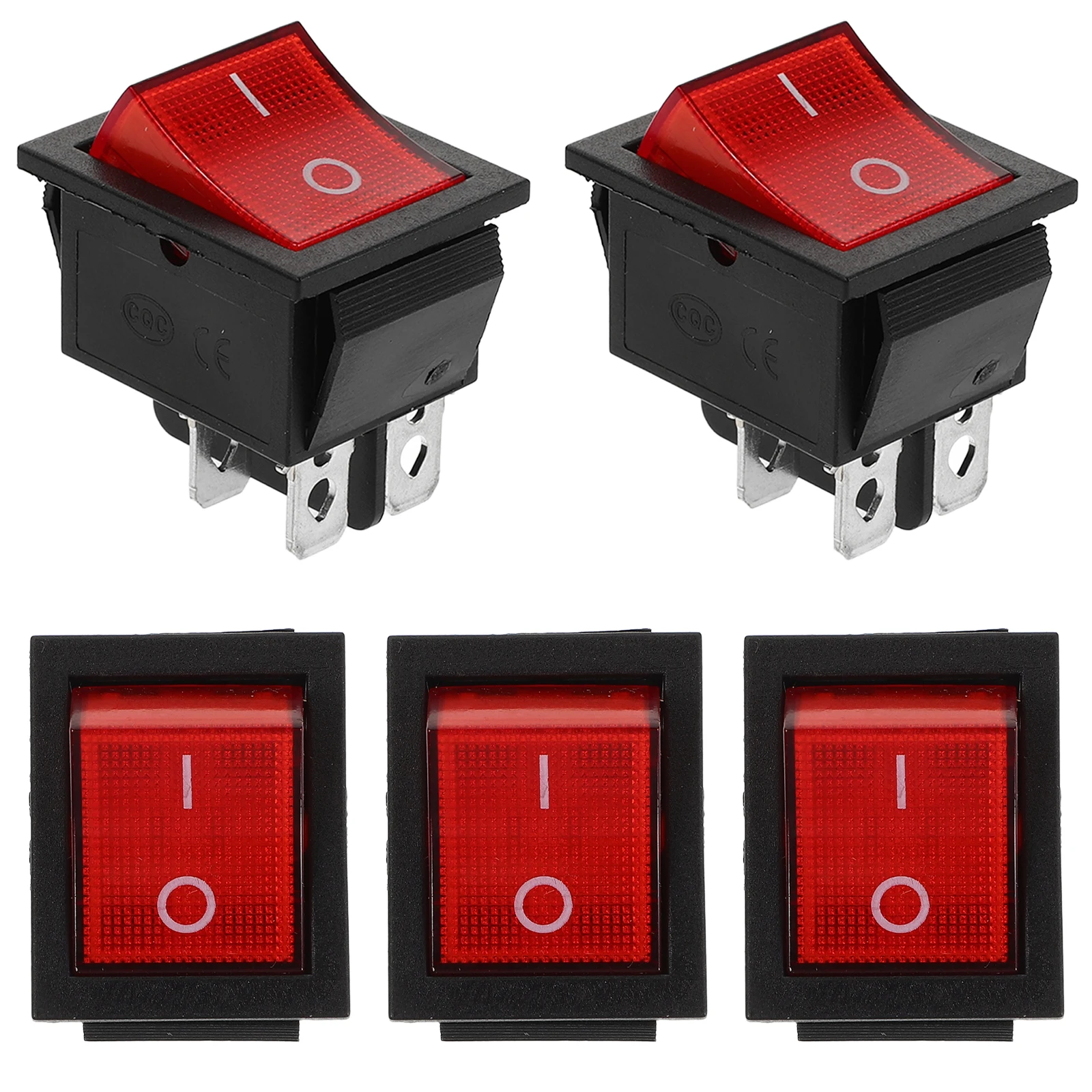 

5pcs Boat Large Power Rocker Switches Electric On Off Toggle On Off RV Generator Brake Light Starter Stop