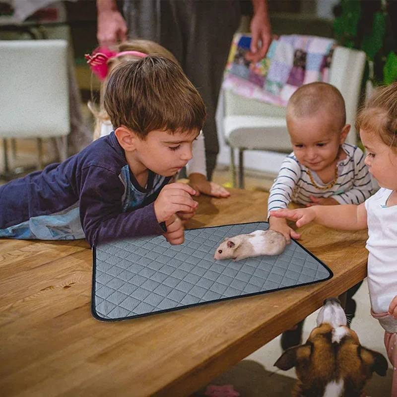 Kaninchen Meers chweinchen Käfig Liner kleine Haustier Artikel wasserdichte Anti-Rutsch-Bettwäsche Matte hochs aug fähige Pee Pad für Hamster Zubehör