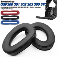 Replacement Foam Ear Pads for Sennheiser GSP300 301 302 303 350 370 Headphones  memory foam Earpads Protein Leather