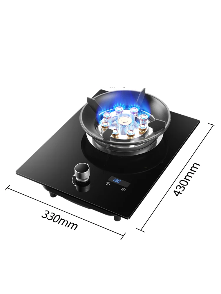 Gas Stove Single Stove Household Liquefied Gas Embedded Gas Stove Natural Gas Fierce Fire Single Stove Stoves Table Kitchen Hob