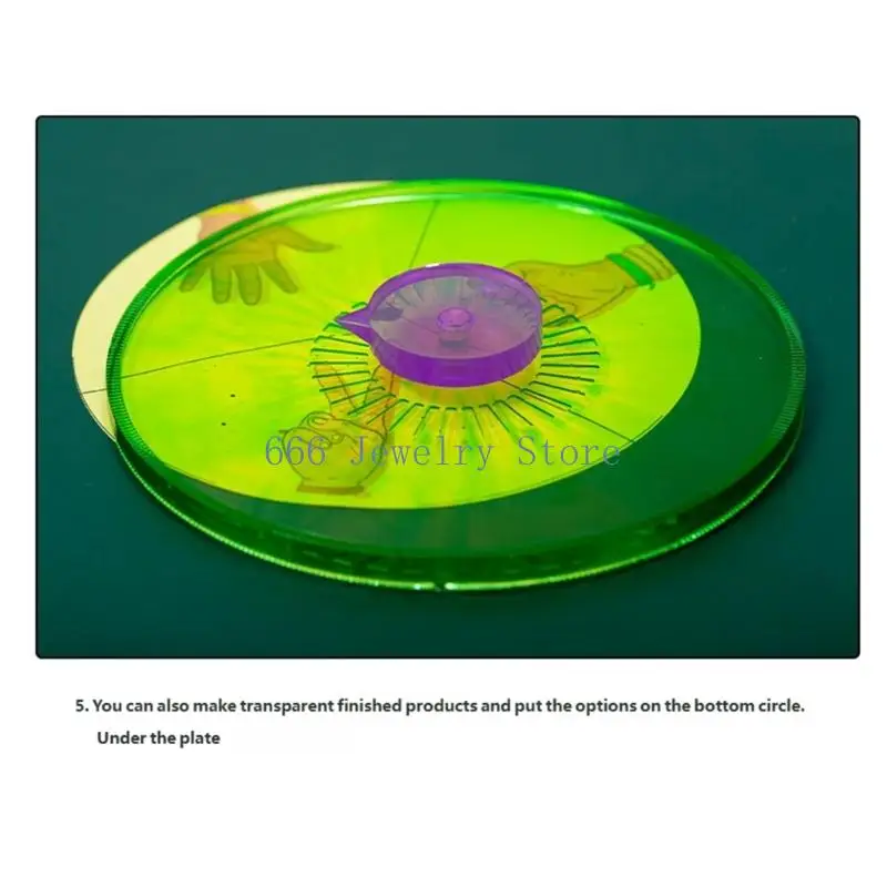F2TD Rotating Silicone Mould For Craft With Measurement Scale For Jewelry Making And Art Projects