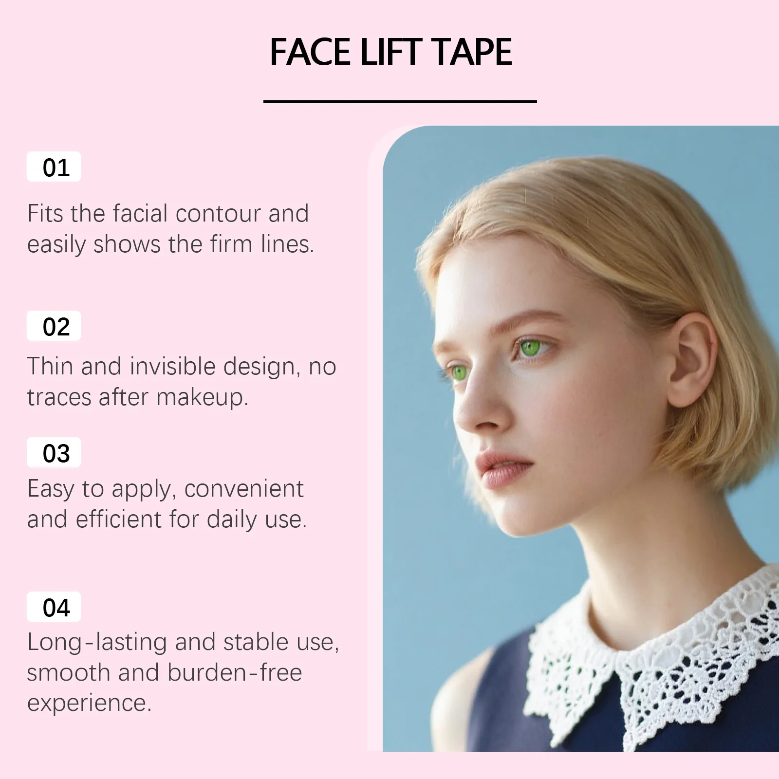 رقعة العناية بمرونة الوجه، رقعة رفع الوجه لتحسين ترهل البشرة وتعزيز كفاف الوجه، ملصق لشد البشرة غير المرئي