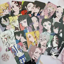 Anime Demon Slayer postcard Sabito Kanroji Mitsuri Kamado Nezuko Tomioka Giyuu Tsuyuri Kanao Children's toys Board game card