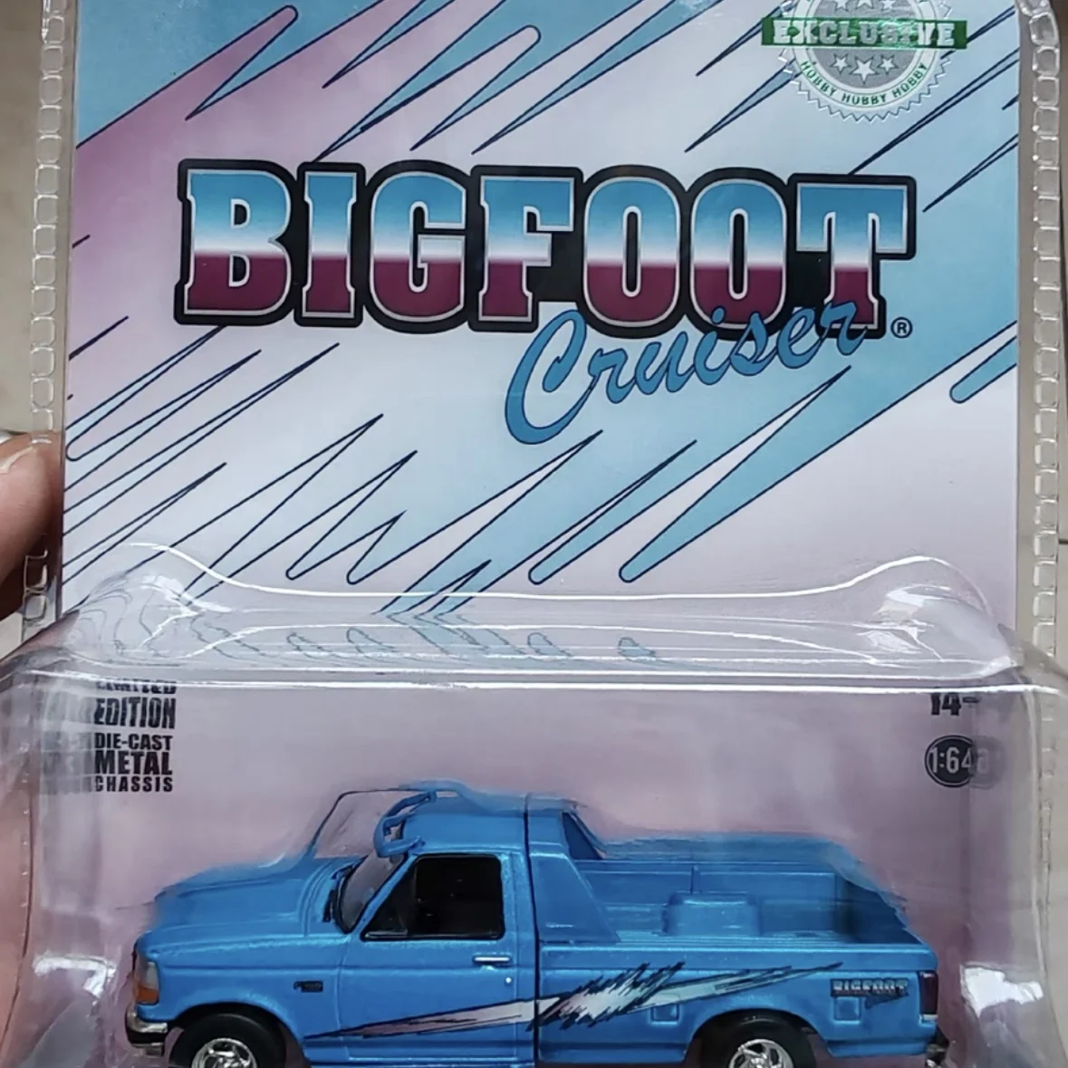 Greenlight 1:64 1994 Ford F-150 Pickup Equipment and Bigfoot 4x4 Toy Car Model Childrens  Gift.