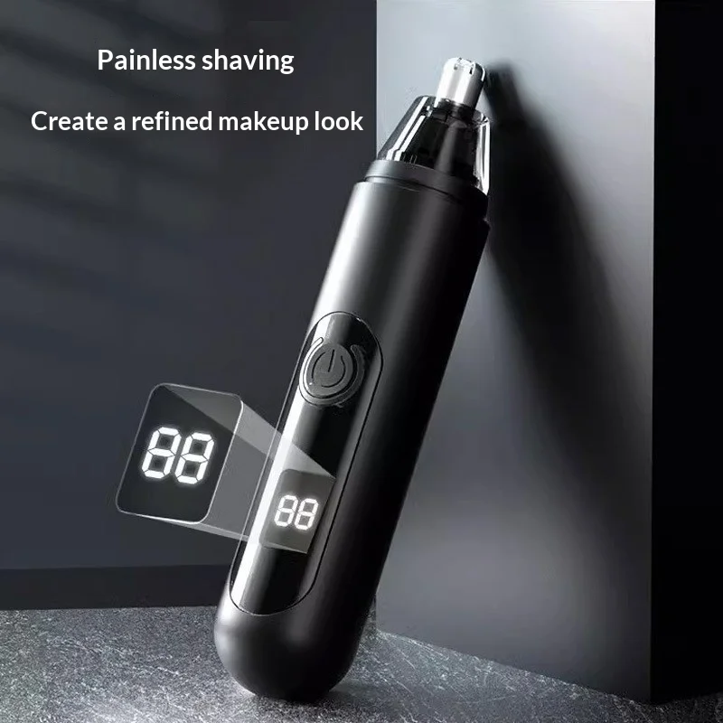

Rechargeable Electric Nose and Ear Hair Trimmer, Multi-functional, Portable Battery-Powered, Men's Nose Trimming Gadget