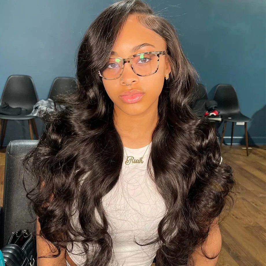 Nadine 13x6 HD Lace Frontal Wig Body Wave Lace Front Wig Human Hari Wigs For Women 30 Inch Loose Deep Wave Brazilian Hair Wigs