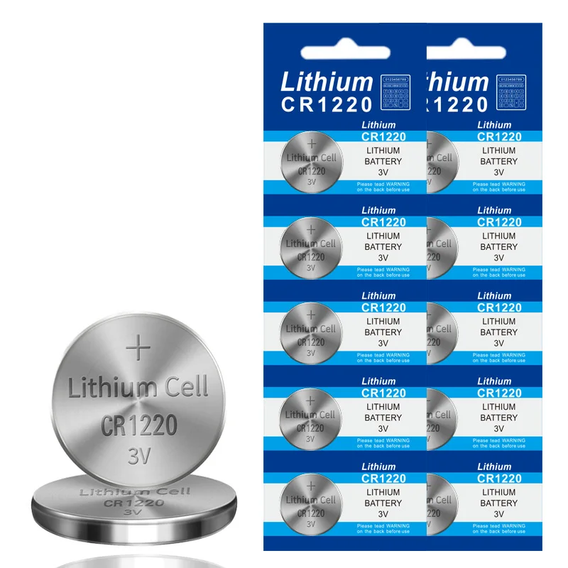 5-50PCS CR1220 High Power Button Cell Battery Coin Battery Cell 3V Button Lithium Battery for Watch Car Remote Key Power Supply