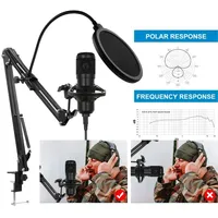 Live Karaoke Song Chat Game Recording Microphone Mobile Phone Computer General Equipment BM-800 Condenser Microphone