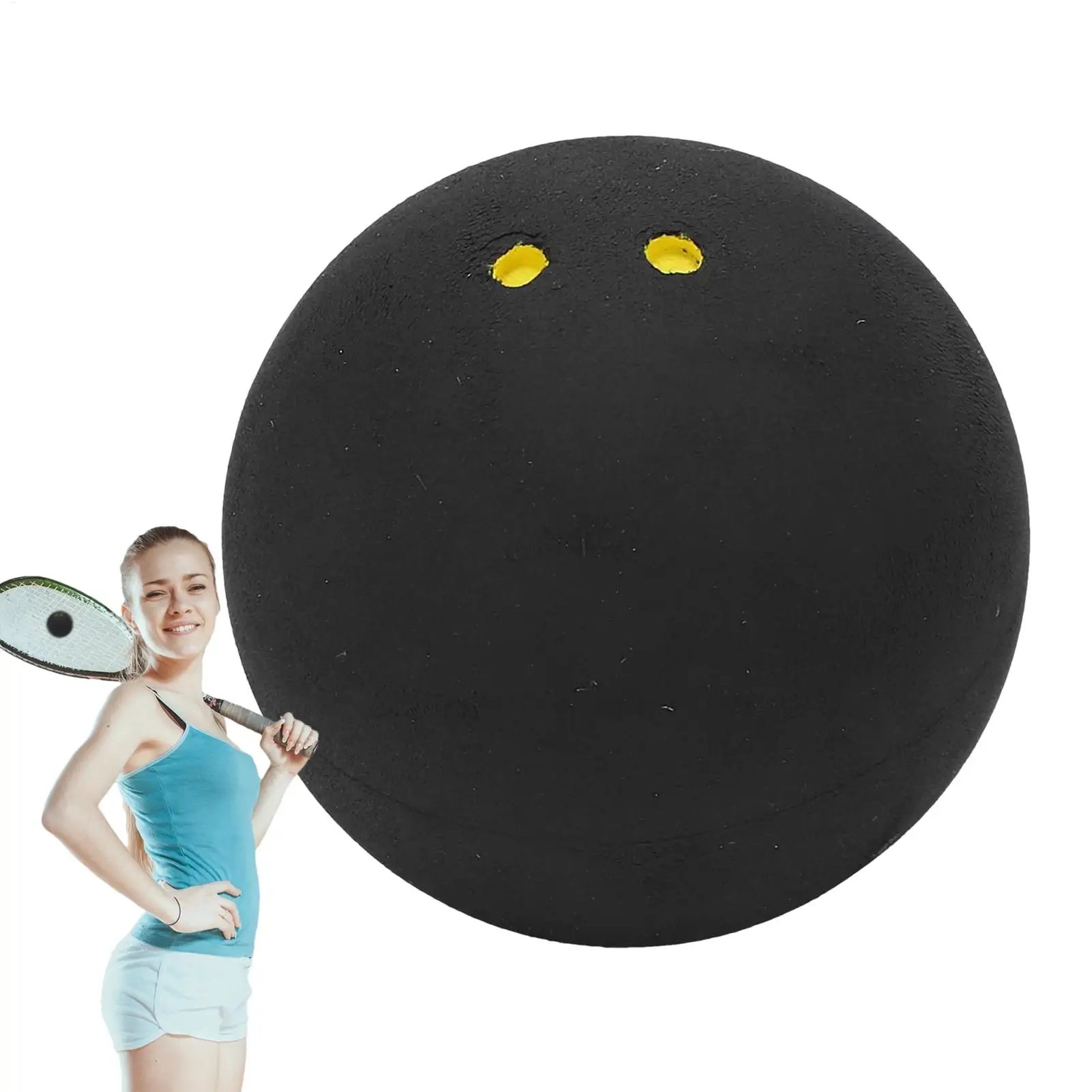 Double Yellow Dot International General Squash Slow Professional Training English Squash Training Equipment for Beginners