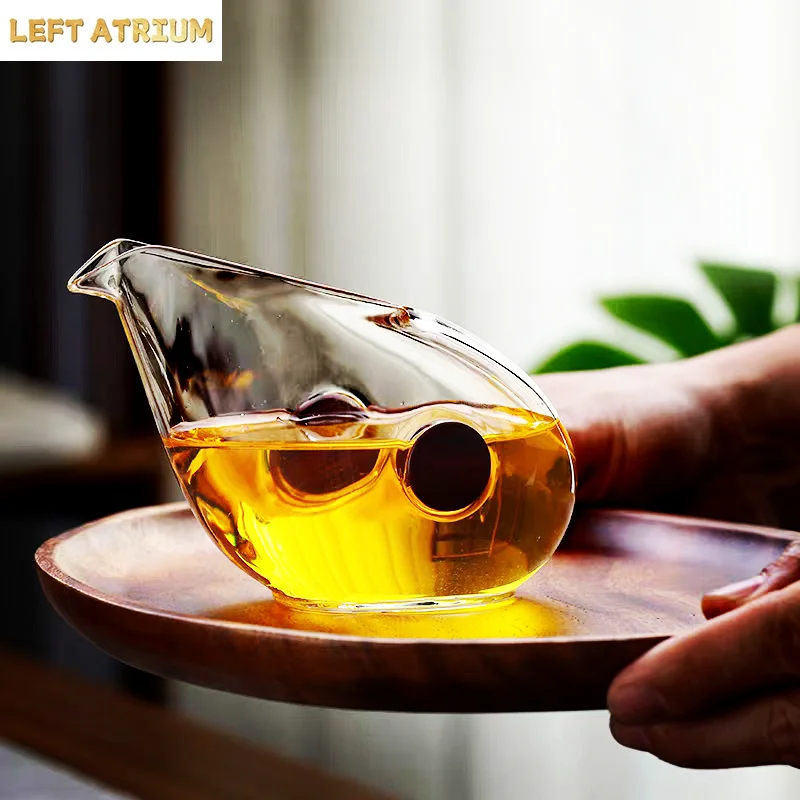 Japanese Anti scalding Heat Resistant Glass Fair Cup Tea Dispenser Handmade Chahai Gongdaobei Kungfu Tea Set Accessories
