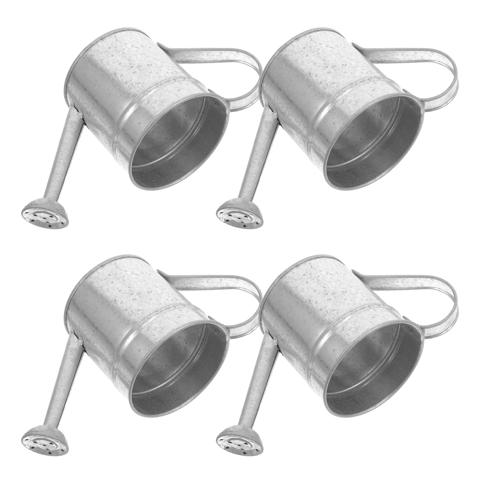 

4pcs Galvanized Mini Iron Bucket Flowerware Decorative Vase for Wedding Centerpieces Metal Flower Pot Versatile