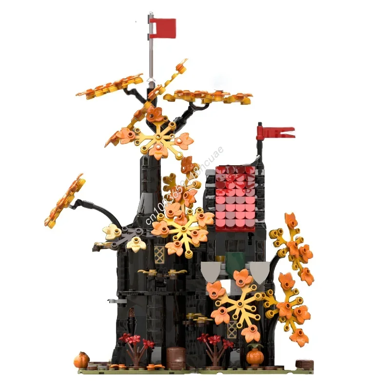 489pcs Forest Hideout - Wolfpack Mod Modularity Castle Moc Buildings Moc Building Blocks Set Assembly Bricks Toy Kid present