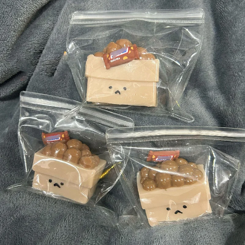 Mochi Taba Romanzo Creativo Divertente Simulato Cibo Giocattoli Una Borsa Castagne Morbido Pizzicare Agitarsi Giocattoli Per Bambini Antistress Squishy Regali