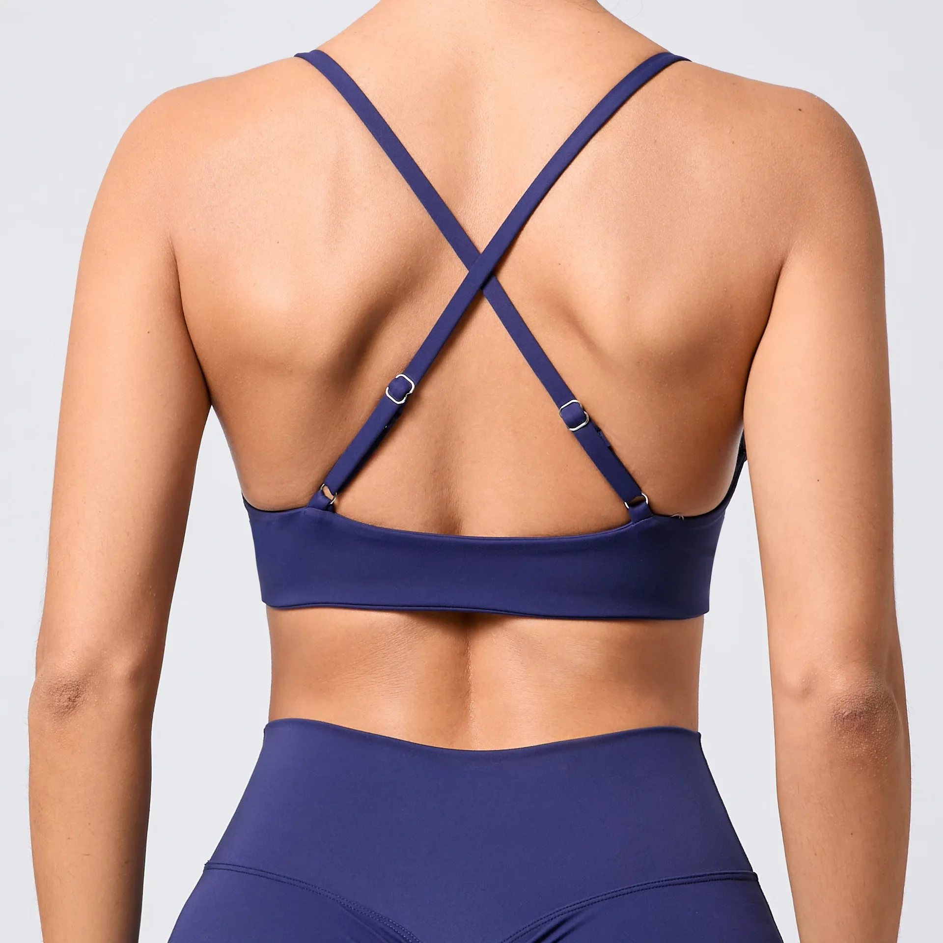 Soutien-gorge Push Up antichoc à bretelles réglables pour femme, sous-vêtements de sport sexy, haut court, yoga, course à pied, fitness, vêtements de sport, entraînement