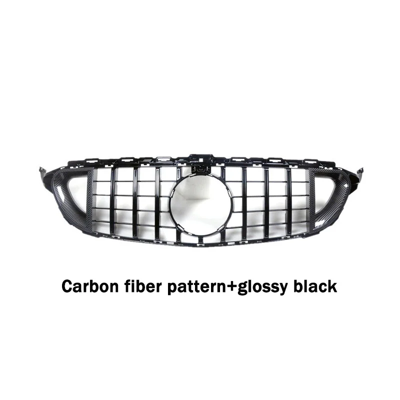 Grill Grille Bumper For Brabus For Mercedes Benz C Klass W205 C205 Coupe C200 C300 250 350 Engine Cooling Grid Car Accessories