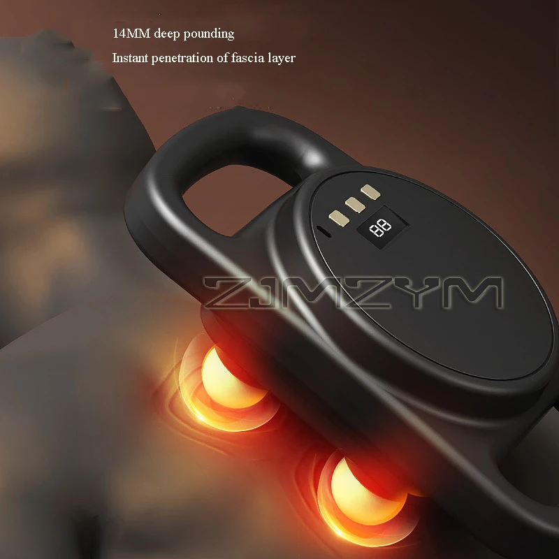 プロ品質のマッサージガン,ワイヤレスツール,4ヘッド,高周波自動マッサージ,全身マッサージ器具