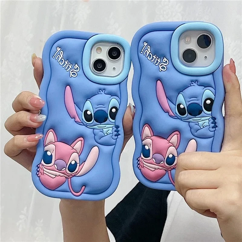 

3D Cartoon Stitch Phone Case for Honor Magic5 Lite Magic4 50 70 90 X8 X9a X40 Huawei Nova 9 SE Wave Side Soft Silicone Cover