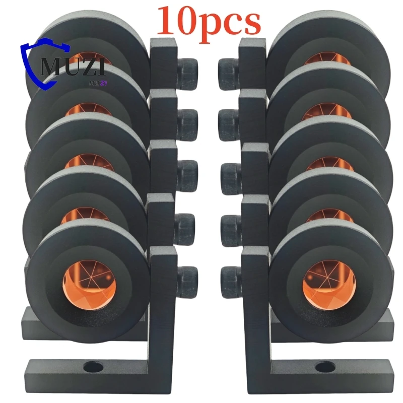 Совершенно новая 10 шт. призма мониторинга 90 градусов GMP104, 1-дюймовый отражатель L-образной планки, подходит для тахеометра, высококачественная призма L-образной планки