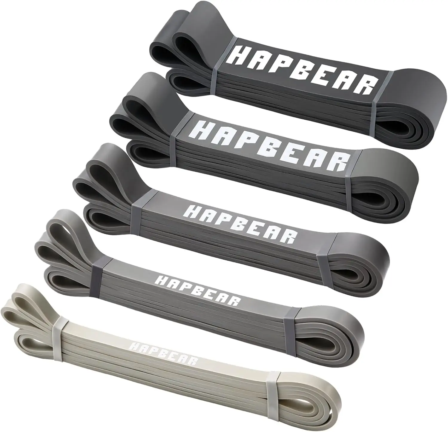 

Набор из 5 эластичных лент для подтягиваний - регулируемое сопротивление для тренировок, растяжки и физиотерапии