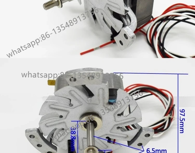 J238-7300 fan, high and low speed second gear, three-wire drying oven oven 220V motor