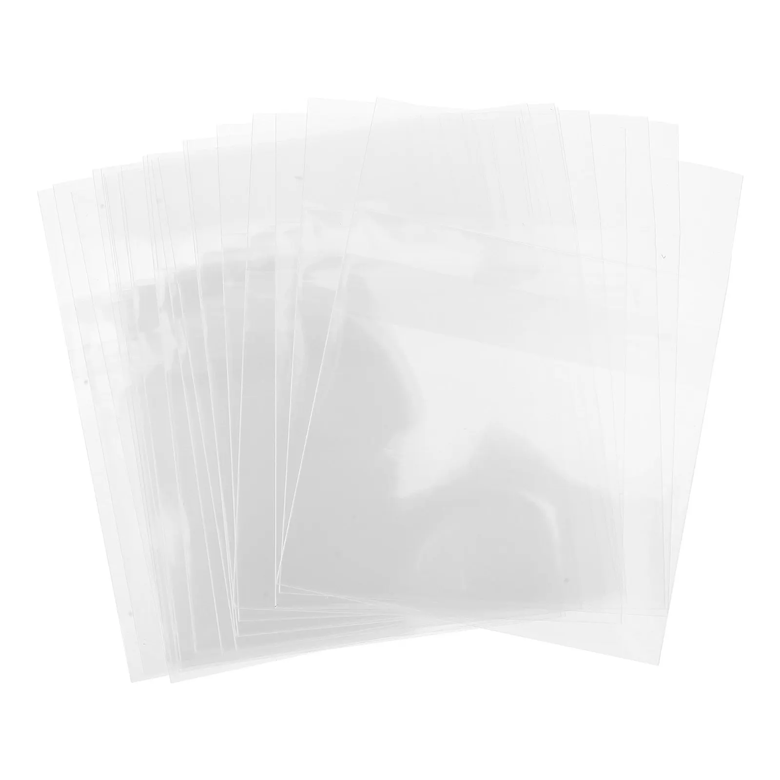 20Pcs High-Transparency Extra-Thick 20-Silk Self-Adhesive Cello Bags Photo Card Protector Jewelry Storage Snack Bread Candy