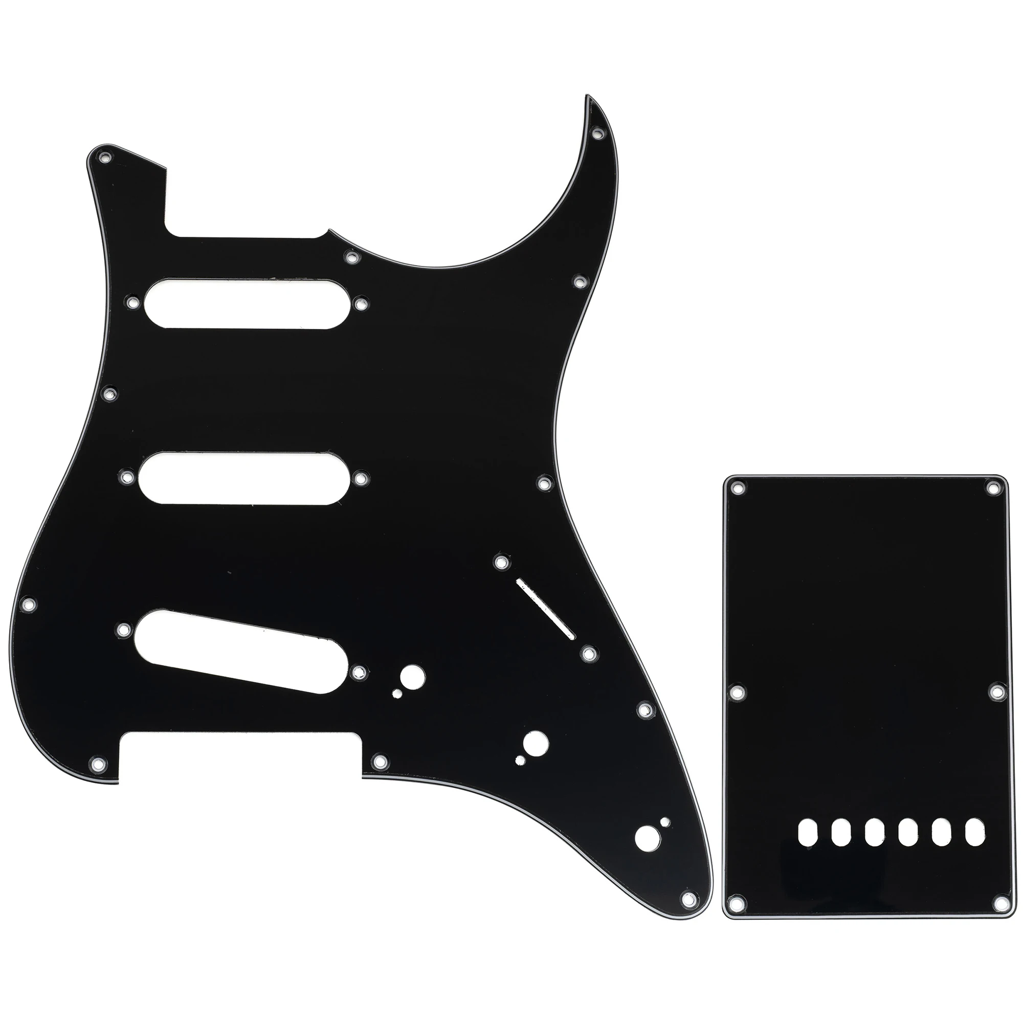 Musiclily Pro 11-Loch ST Gitarren-Schlagbrett und Rückplatten-Set für Tagima TG-530 ST Style SSS E-Gitarre
