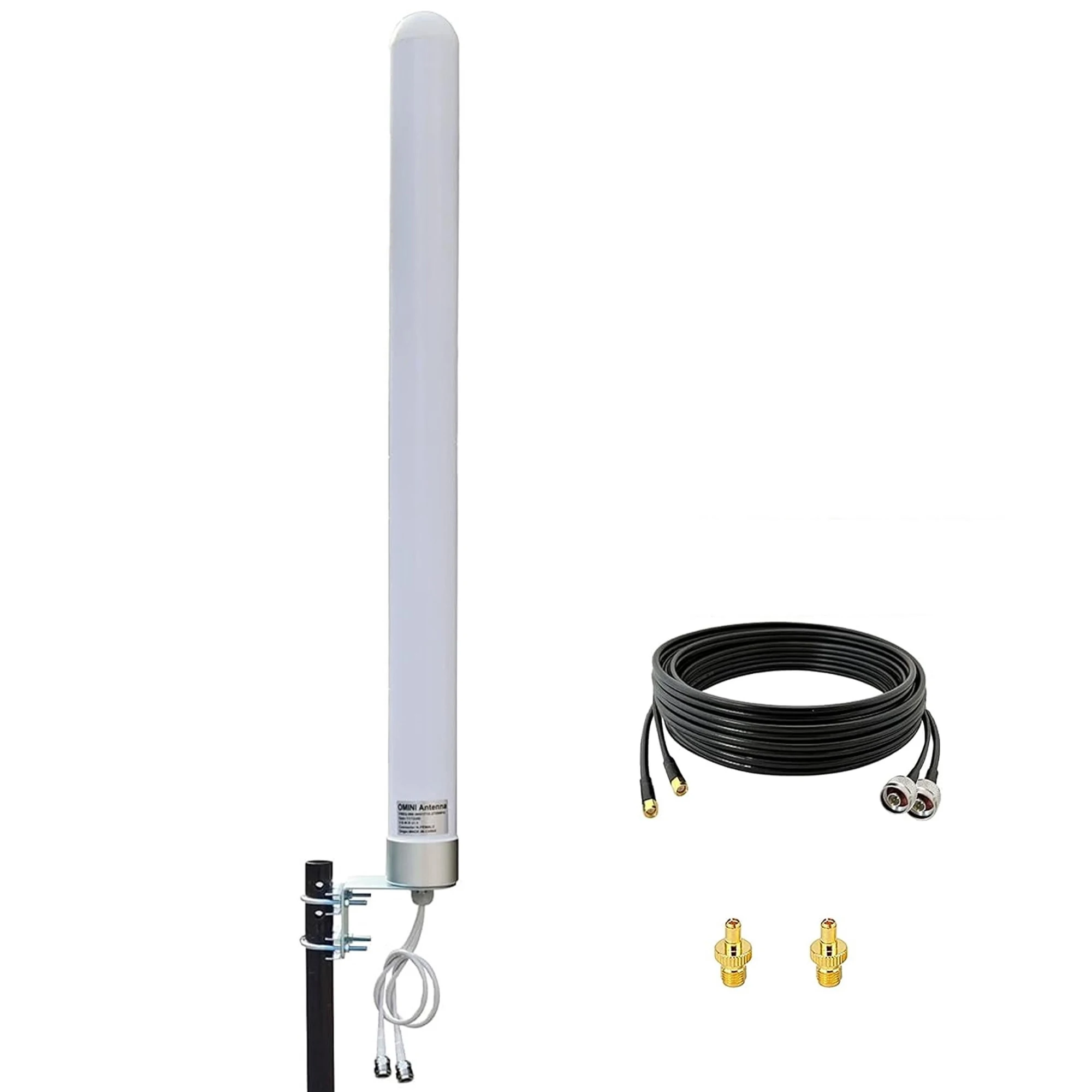 Antena MIMO Exterior 4G 700-2700mhz 4G LTE 5G - con Cable de 10m, Conector SMA TS9 para Amplificador de Señal de Router Huawei