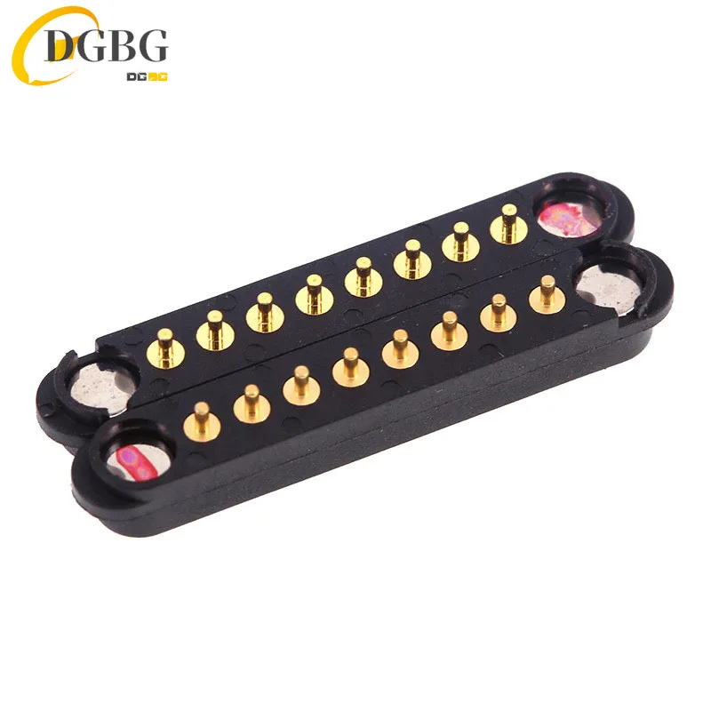 2Pin With Ears Waterproof Spacing 2.80mm Magnetic Pogo Pin Connector Pogopin Male Female Spring Loaded DC Power Socket