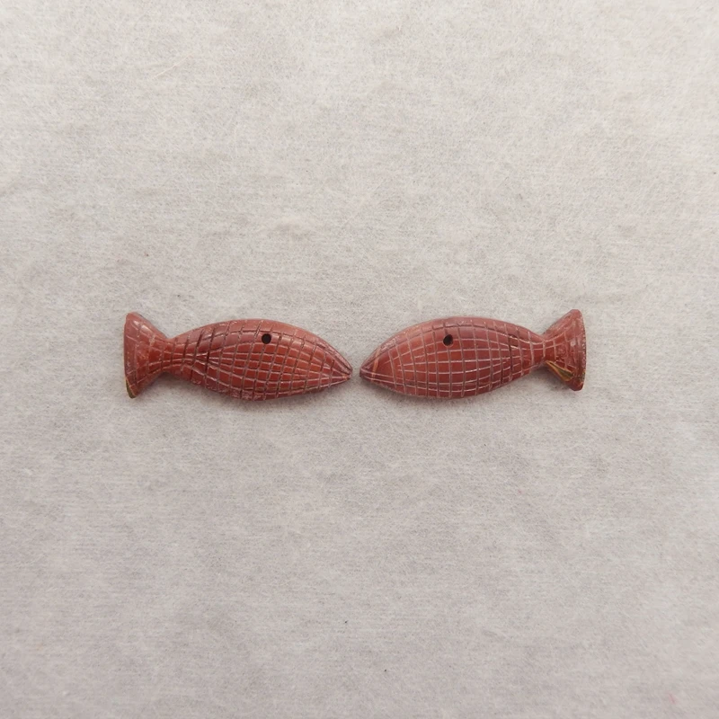 

Разноцветные серьги Пикассо из яшмы ручной работы в форме рыбы, бусины из натурального камня 32x11x4 мм, 4,5 г, комплект ювелирных изделий для женщин